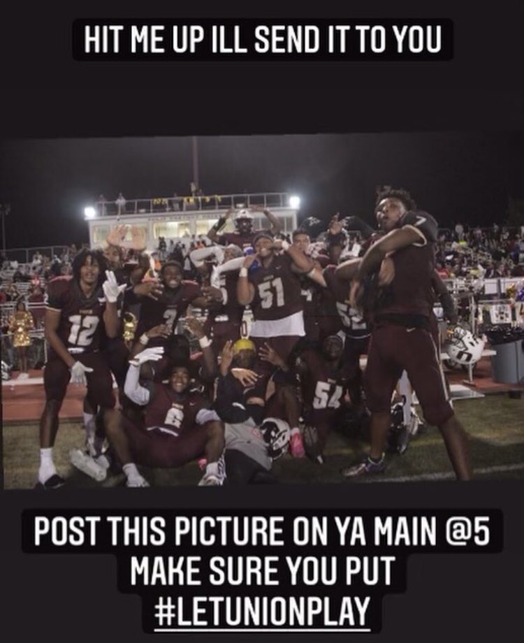 TheU_FarmersFB's tweet photo. #LetUnionPlay 🙌🏼🙏🏼 https://t.co/22WG6U68gX