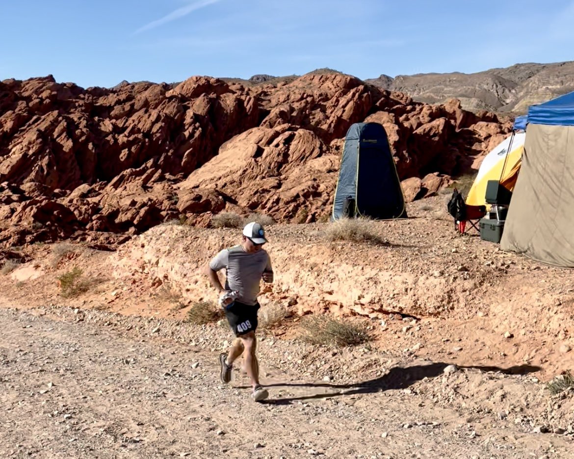 Went out for my first race since this past summer, the <a href="/Tripledareruns/">Triple Dare Running</a> Valley of Fire Backcountry 10k. Slowly getting back to it. 😀

#NuunLife #TeamNuun #TripleDareRuns #ValleyOfFireBackcountry #TrailRunning