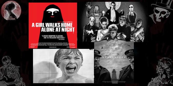 AllTheHorror18's tweet photo. On this week's #SubjectSunday for #AllTheHorror: From the #UniversalClassicMonsters to #Psycho, to even modern #HorrorFilms like #AGirlWalksHomeAloneAtNight and #TheLighthouse, black and white #HorrorMovies have always been popular. This week, we ask which are your faves? #Horror https://t.co/8es31dMOgK