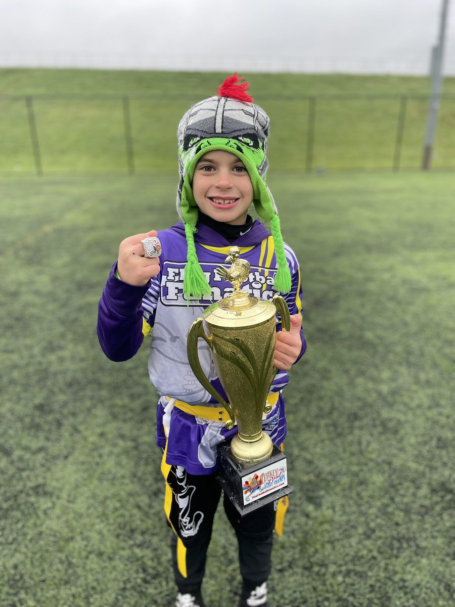 SullyPop's tweet photo. Easton’s flag football team did some really big things, got some really big rings! 2021 Turkey Bowl Champs!! 🦃🏈🏆 #FreezerBowl #TimeToThawOut
@coachsully11 https://t.co/17EekxPeBw
