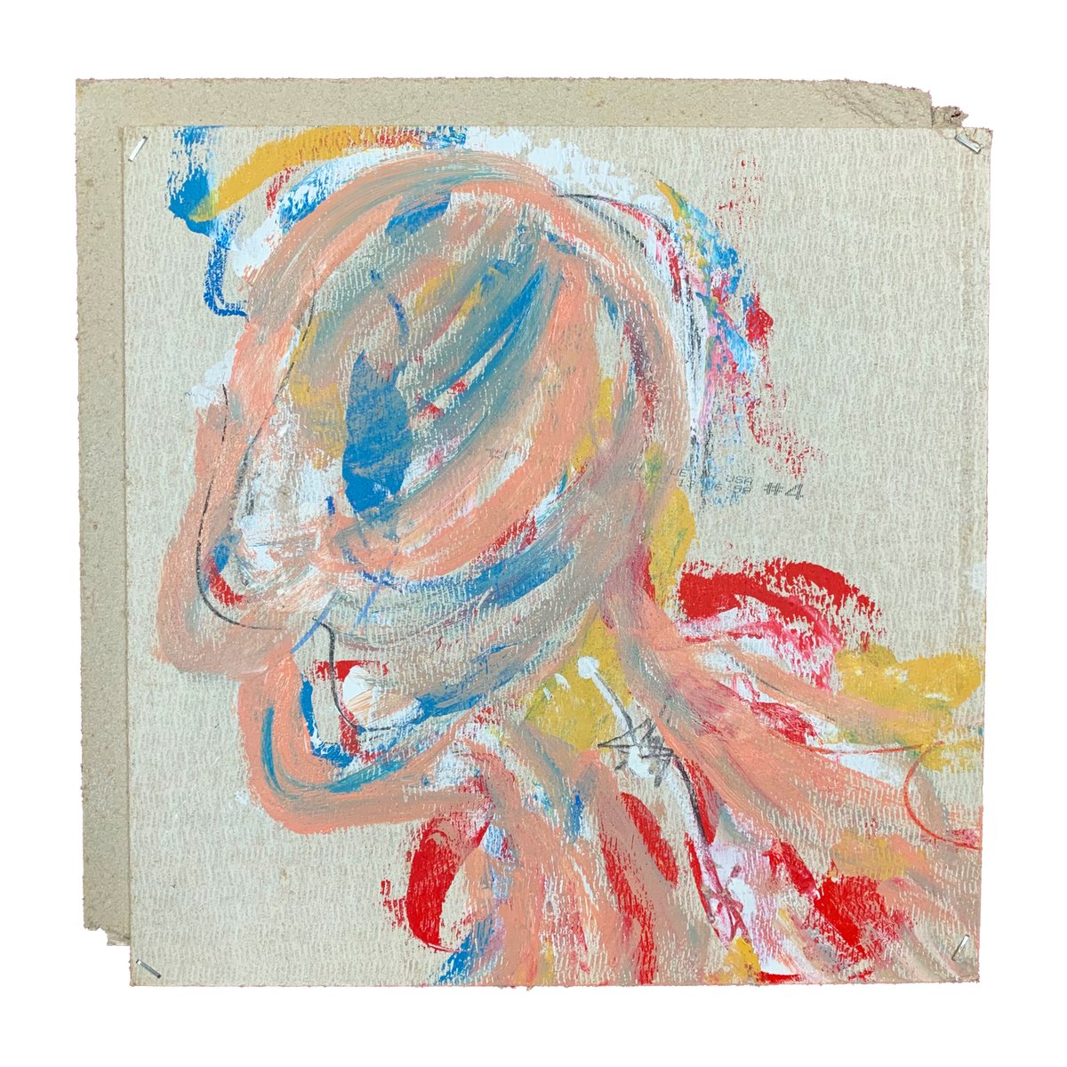 Fallen Angel
Mixed media on ceiling tile
