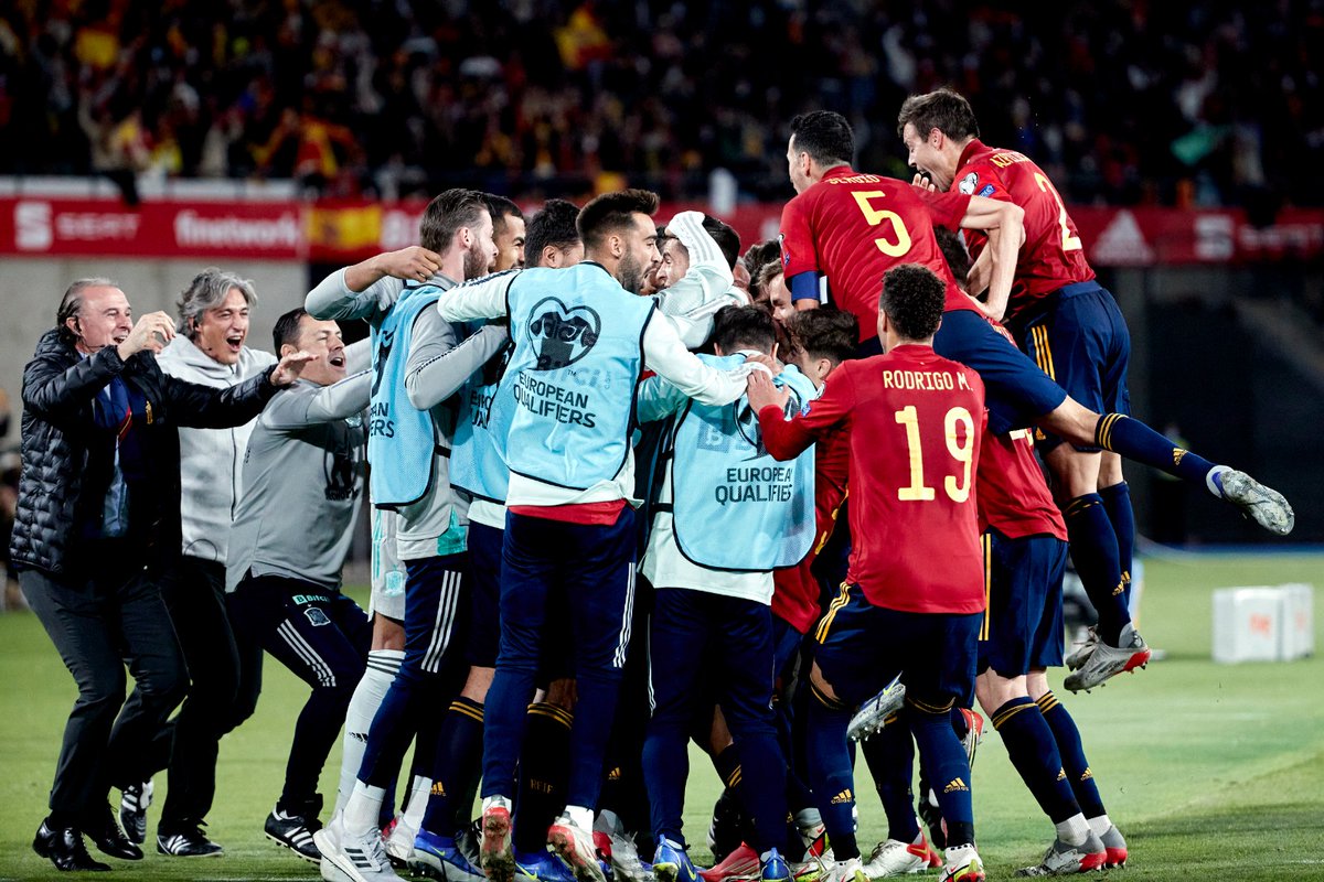La reacción en los goles son uno de los detalles en los que se ven a los verdaderos equipos.
#VamosEspana
#Catar2022