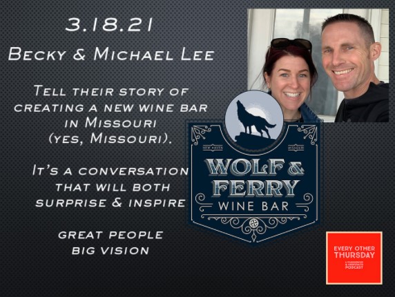 We had a great conversation with guests Becky &amp; Michael about their  'Wolf &amp; Ferry 🍷 Wine Bar' in New Haven, Missouri!
Catch the episode here 
👉ow.ly/lMVo50F3X12

#podcast #branding #marketing #smallbusiness #hospitality #barlife