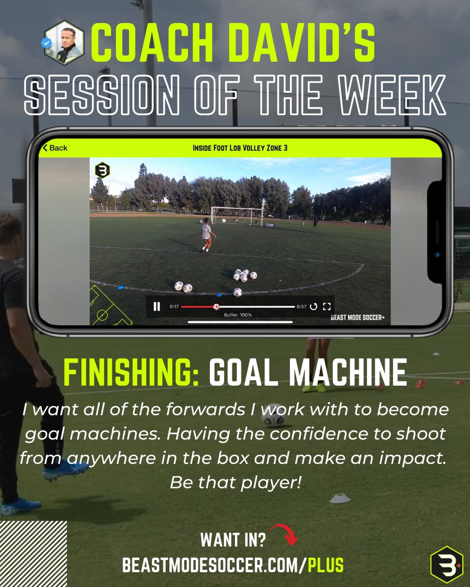 MySoccerApp's tweet photo. I want all of the forwards I work with to become goal machines. Having the confidence to shoot from anywhere in the box and make an impact. 
Be that player!
You may recognize Simone from these drills. She is currently banging goals for USC in college!

 #beastmodesoccerplus https://t.co/GWCbtLmzrl
