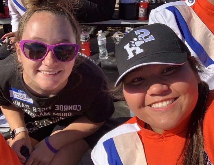 samhoustonbmb's tweet photo. Thanks to all of the high school students who joined us for our Meet the BMB football game yesterday! 🤍
We had such a great time with y’all and hope to see y’all marching with us next year!🧡🎵
Eat ‘em up Kats!! 
#passionfamilyexcellence https://t.co/PRvVxsPVTp