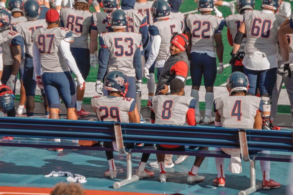 CoachGaines_1's tweet image. What. A. Ride. 9-2, can never complain about that. We left some plays out there in the secondary. BUT, I had 3 first year guys starting in the secondary. With first year guys in the rotation. Man oh man. We are coming for that PSAC Championship…😡!!! #DBPRIDE 

SG da Goat, OUT!