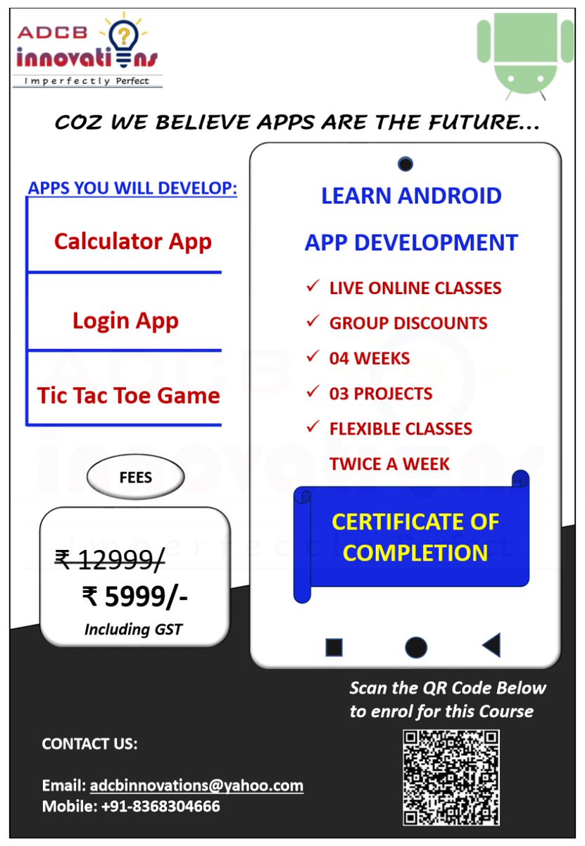 adcbinnovations's tweet photo. To enroll scan the QR Code or visit https://t.co/sf8xnDV80x https://t.co/fgKFFmVjlB