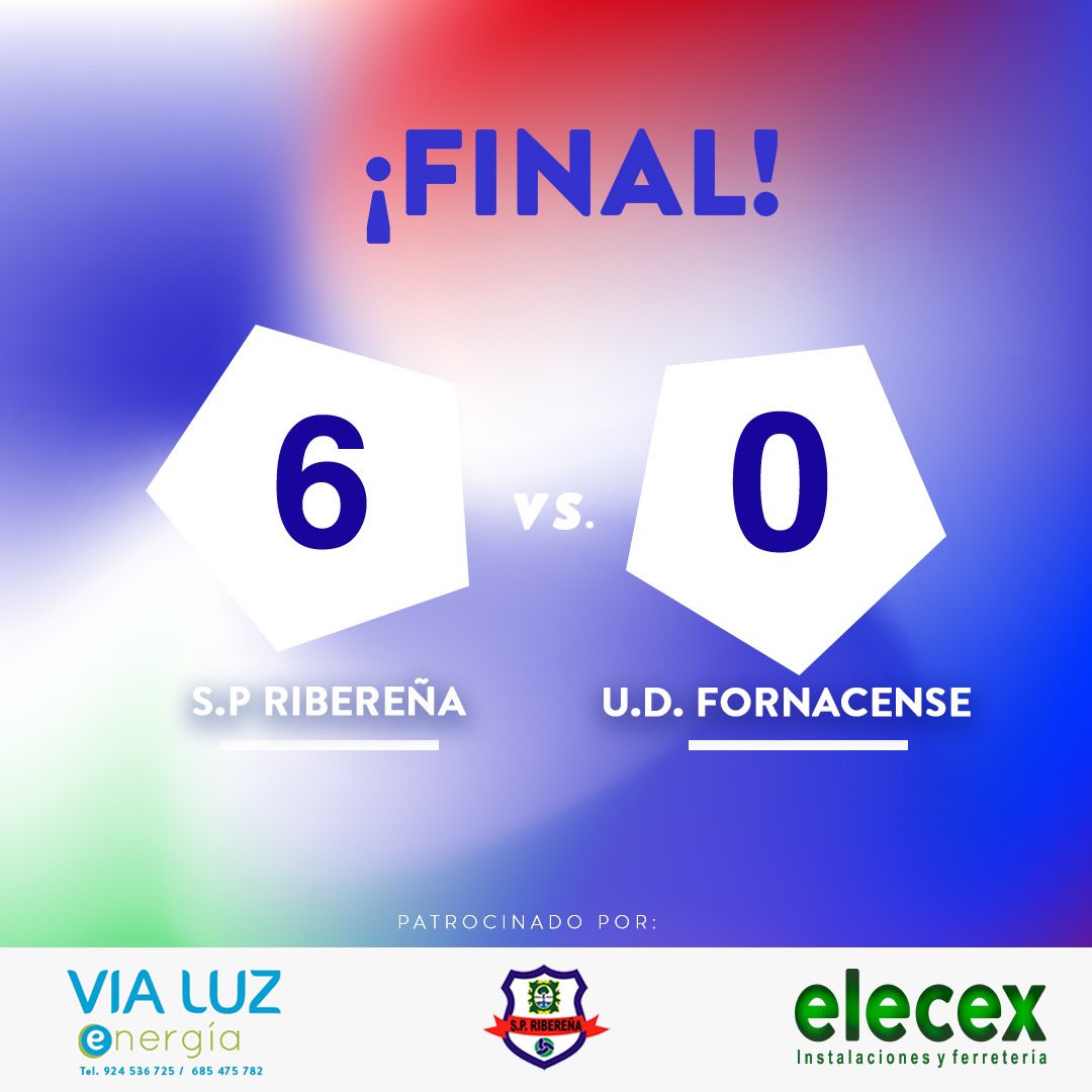 SPRiberena's tweet photo. Esta victoria va para nuestro mister 💪🏻💪🏻

6-0

⚽️ ⚽️ Ricardo
⚽️⚽️ Kiko Moro
⚽️ Mario
⚽️Fran

📸 Emocionante homenaje a Eduardo Pérez, leyenda de la SP Ribereña con más de 200 goles con nuestra camiseta. https://t.co/yB3AOy6F3S