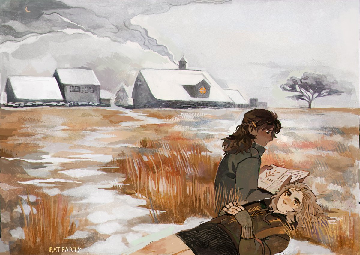 ratparty_'s tweet photo. This Side of Paradise starts playing 🍂❄️ #characterart #illustration https://t.co/ncpwQ4fjuO
