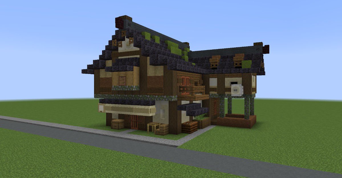 SrGoon_'s tweet photo. Japanese Shop
Built on: @BuildersRefuge 
#minecraft #minecraft建築コミュ https://t.co/APYSsW5Vyu