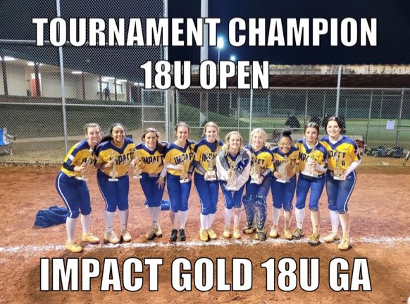 1st tournament 🥇!! I LOVE THIS TEAM!!! <a href="/Softball_Home/">Softball Home🥎</a> <a href="/SoftballConnect/">Annetta Viviani🌩</a> <a href="/ondecksoftball/">OnDeck Softball 🥎</a> <a href="/ImpactRetweets/">Impact Promotions</a> <a href="/ConnectSports_/">Connect Sports</a> <a href="/sportsthread/">sportsthread</a> <a href="/IHartFastpitch/">I❤️Fastpitch</a> @StriveSoftball <a href="/impactgoldga18u/">Impact Gold 04 National</a>