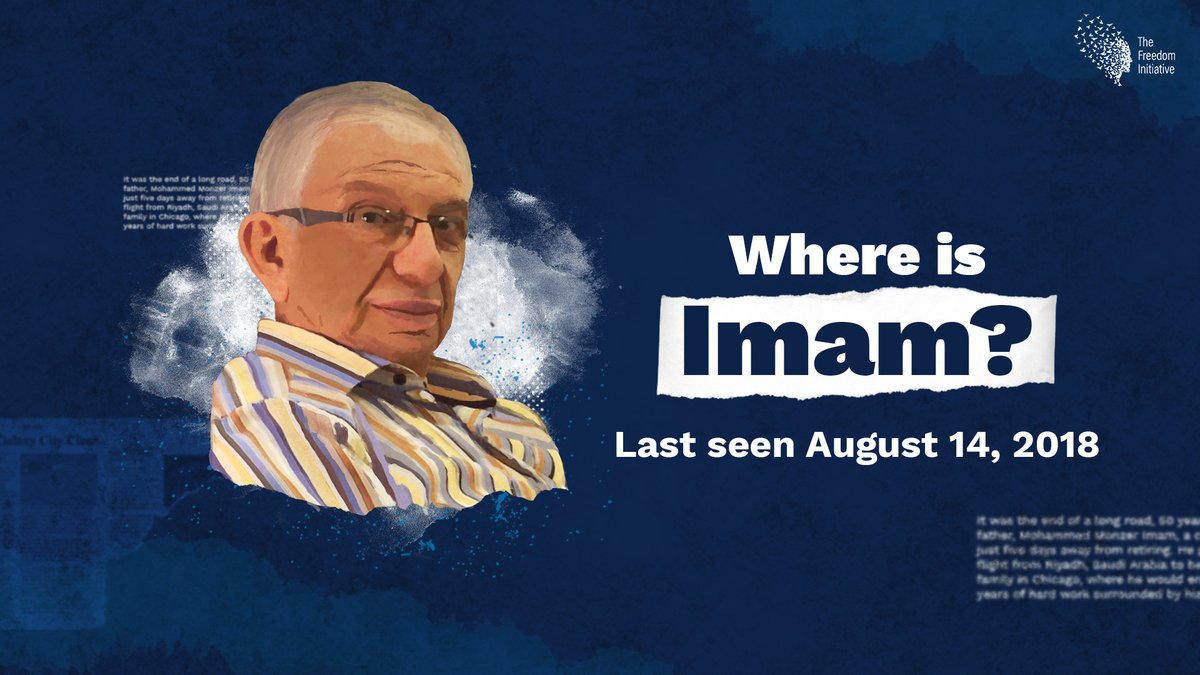 thefreedomi's tweet photo. Mohamed Al-Imam is a permanent U.S. resident who was forcibly disappeared in Saudi Arabia on August 14, 2018. His family has not seen or heard from him since. They deserve answers.

The US must demand that its ally investigate and inform them of his whereabouts.

#WhereIsImam https://t.co/Sff1jmNqtn
