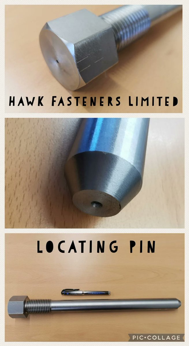 HawkFasteners's tweet photo. A recent job completed in our machine shop.

Here we have a locating pin made from round bar.

#locatingpin #roundbar #workshop #machineshop #madeinhouse #hawkfastenerslimited #middlesbrough #opentothepublic #openanaccount https://t.co/enbd0dzwPB