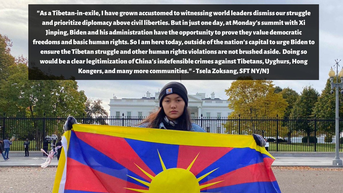These young people are part of the group who have continuously been in front of the White House for the past 24 hours. They will remain there until the conclusion of <a href="/POTUS/">President Donald J. Trump</a>'s summit with Xi Jinping.

This is why they decided to take action 🔽