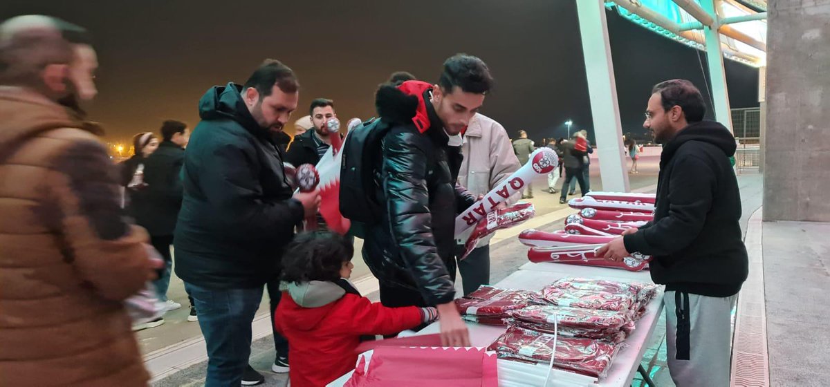 QFA_EN's tweet photo. ๐ธ Fans here at the stadium in support of Al Annabi!
#QatarInEurope https://t.co/meq5UxZgt7