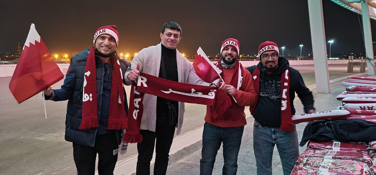 QFA_EN's tweet photo. ๐ธ Fans here at the stadium in support of Al Annabi!
#QatarInEurope https://t.co/meq5UxZgt7