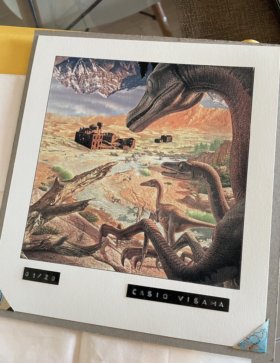 I just got my <a href="/casiovisama/">casiovisama (.eth / .tez)</a>'s Jurassicpunk print, and it looks amazing!