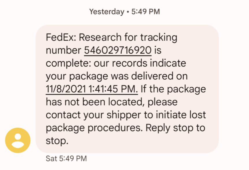 shwitterbug's tweet photo. After initianing claim and complaints this is how @FedEx closes the case. Highly surprised https://t.co/LwrOT6xBUb