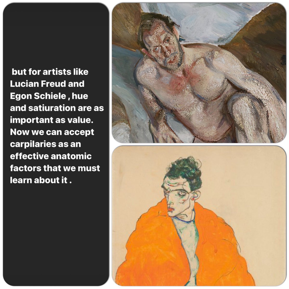 farsamartist's tweet photo. Part 1
Erythema and blushing effects in figures painted by Lucian freud , Egon Schiele and other great masters.
Author : Farsam Sangini
#anatomyforartists #anatomypractice #anatomytips https://t.co/2tVRbh63dy