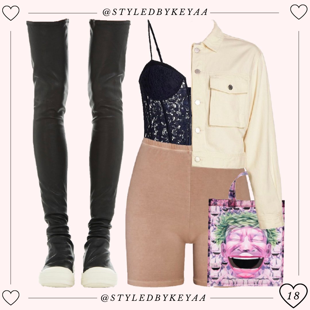 styledbykeyaa's tweet photo. Comfy &amp; Cute - the best combo ✨💕
-
-
Follow @styledbykeyaa for MORE outfit inspo
-
-
Bodysuit: @caminyc
Jackets: @agjeans
Shorts: @skims
Bag: @commedesgarcons
Shoes: @rickowensonline
#styledbykeyaa #OOTD #ootdStyle #fashion #style #stylist https://t.co/uG790iyCJ1