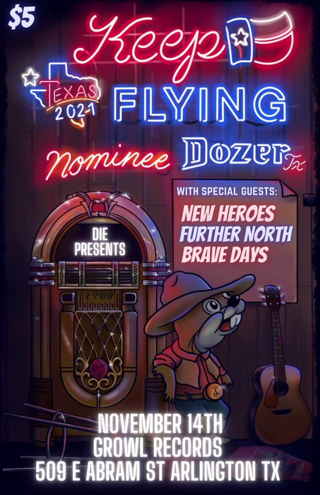 Last day in Arlington today with the squad. I believe this is our first time playing in a record store, very dope. Let’s go crazy one more time!

Austin, TX // 11.11.21
📸: <a href="/TheUncannyDom/">Hawkguy</a>