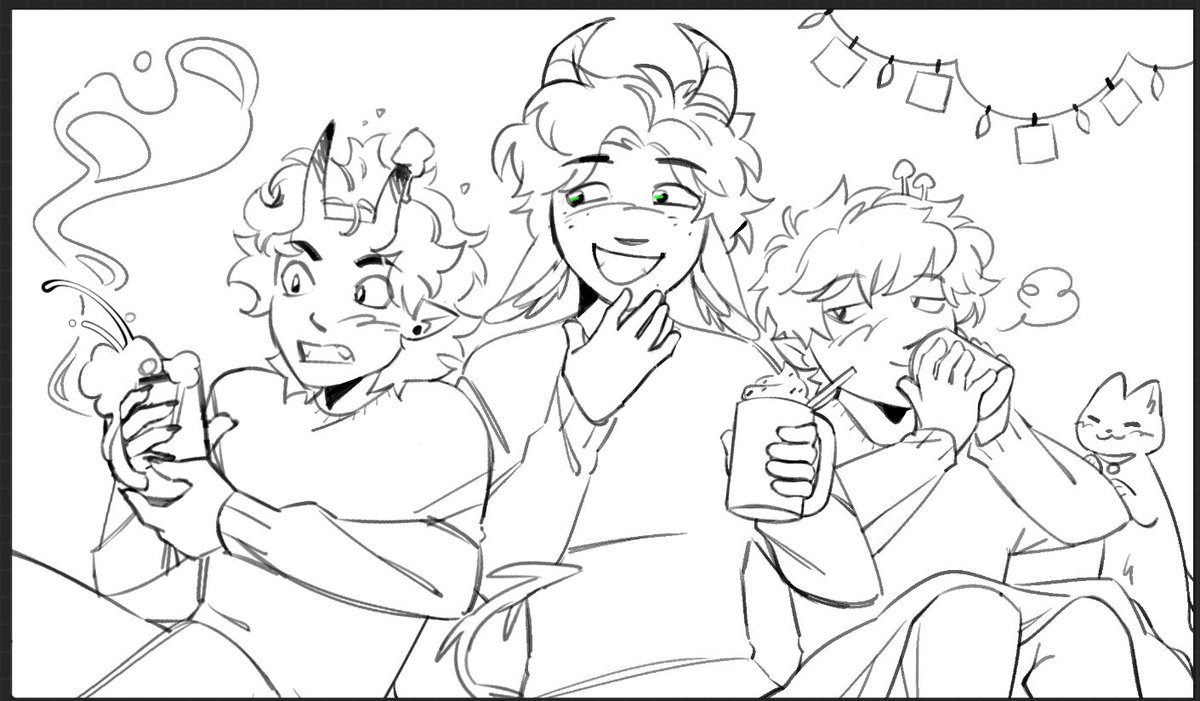 I'm going to draw this as if the prison didn't exist and they're all happy in kinoko kingdom bc I want them HAPPY OKAY 