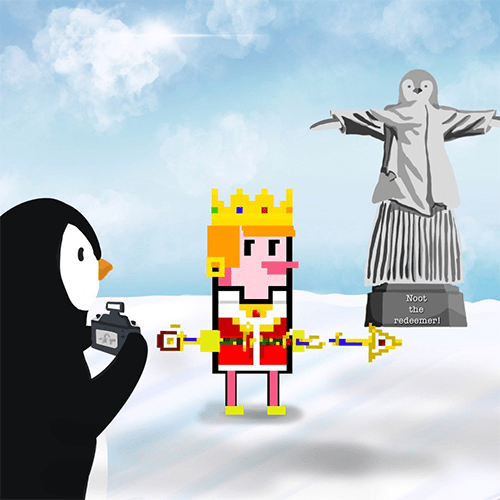 QUEEN NOOT has entered the chat, the first decree is... thou shalt NOOT NOOT! 👑🐧 <a href="/PeskyPenguinNFT/">You're probably looking for @peskypenguins!</a> <a href="/BitBrawlio/">Akash Jaiswal</a>