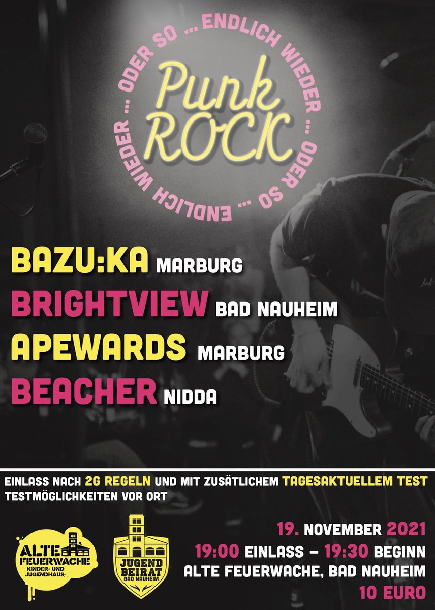 brightview_band's tweet photo. Showsshowsshows. 19.11. Bad Nauheim https://t.co/ccYlM0BAj3
