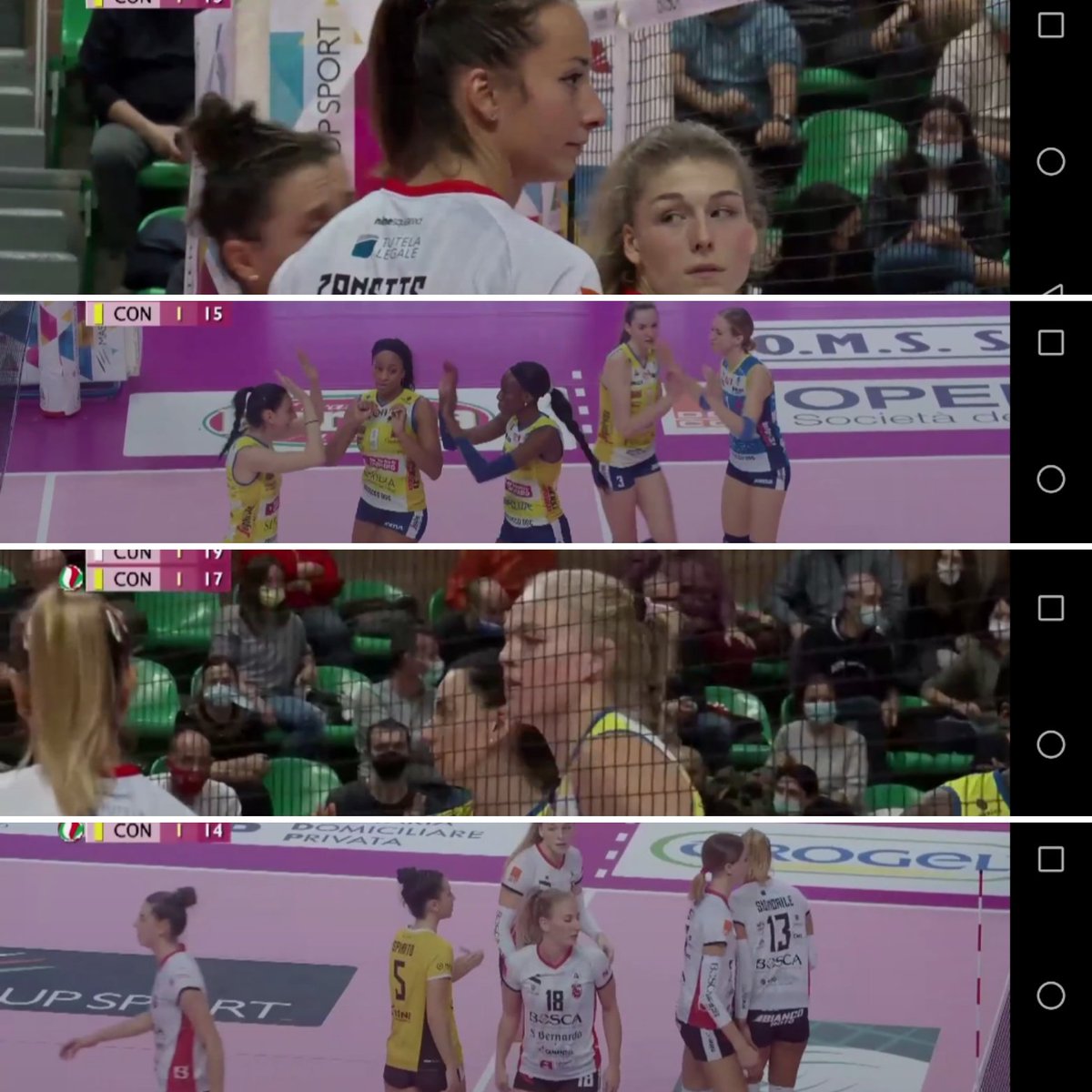 darkokerim's tweet photo. Il derby delle bollicine è una battaglia! Applausi @CuneoGranda ❤️ che fa soffrire @ImocoVolley 💛 ma la 73sima vittoria non sfugge a #Conegliano che segna un #record mondiale nella storia del #volley 🏐 #CunCon 2-3 25-22;15-22;25-20;18-25;8-15 #ilovevolley su @volleyballworld 📺 https://t.co/mNqoi85WcX
