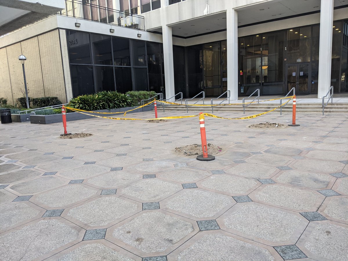 SaveKtown's tweet photo. Behind Standard Parking Lot on Wilshire between Irolo and Mariposa. Do you think Jamison Properties will replace what little greenery we're in these planters??#weneedparks
@KtownforAll @RealJamiePenn @hoffbeatenpath @nicole_d14 https://t.co/mzoom5HfLA