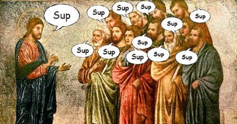 cornerstonejopp's tweet photo. "when he had supped" (from 1 Cor 11:25 KJV)
Come on, admit it, you were thinking this too, right? π
Let's kick this week off with a laugh, and give some appreciation to God for the blessings He gives to us.
#JesusMemes #JesusHumor #ChristianMemes #churchmemes #BibleMemes https://t.co/QuUrUd9hH8