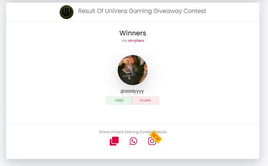 univeragg's tweet photo. Congratulations @zastyyyy 🤝

( It was a random pick from https://t.co/s8mTCvghWW ) https://t.co/quJygVP16n
