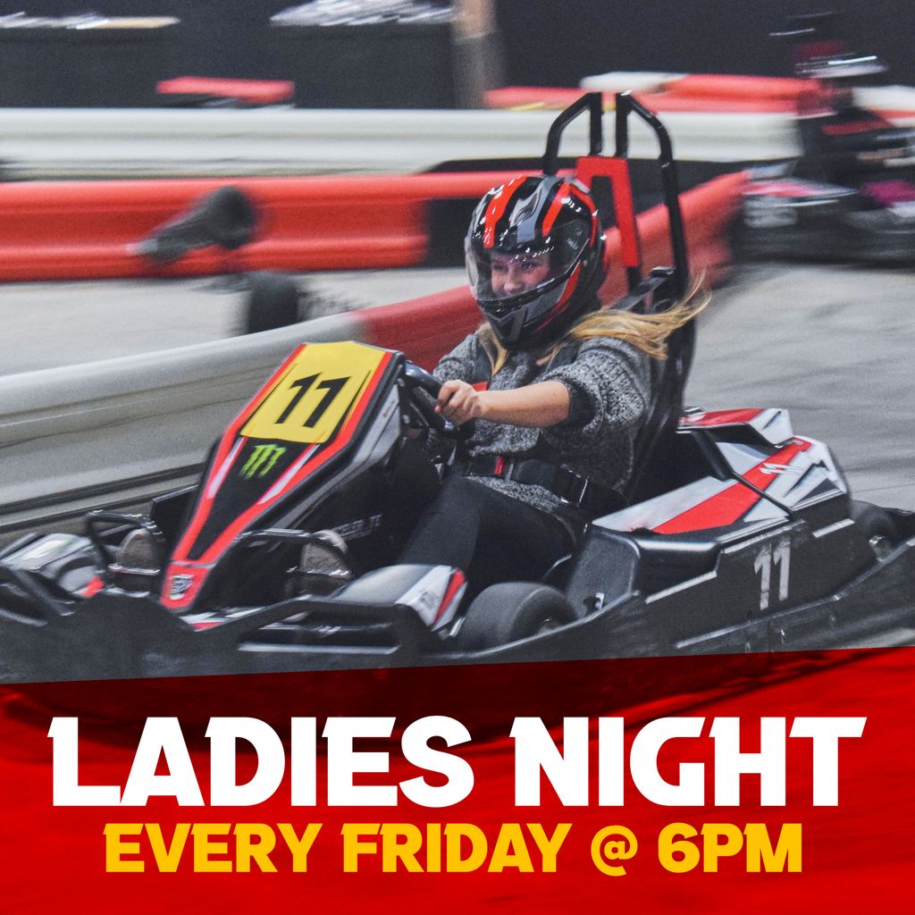 AccelerateSpeed's tweet photo. Girls just wanna have fun at Accelerate! Friday nights are ladies nights! $10 off a race package and 5$ off a single race with the mention of Ladies night at checkout! Ladies, like, share and comment below! #acceleratespeed #acceleratechicago #acceleratespeedchicago #racing https://t.co/h2jiyjNeLm