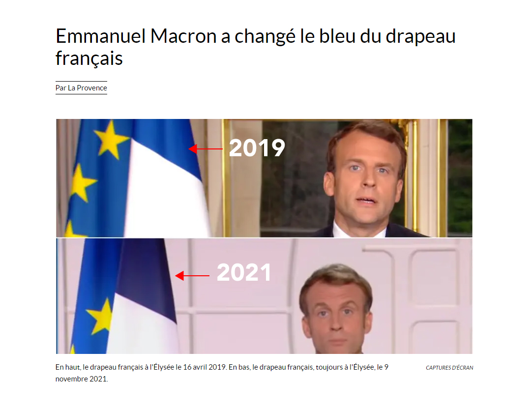 フランス国旗の青 18年にネイビーブルーに変わっていた Togetter