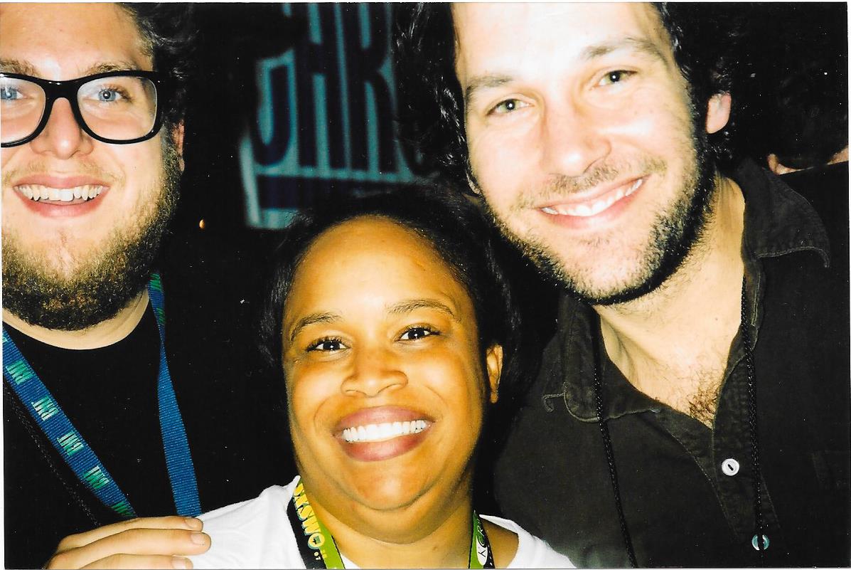 C8theGr8_5's tweet photo. #tbt to the time I met the world's smallest Avenger and People Mag's Sexiest Man Alive in 2006. This was my first @JonahHill sighting at #SXSW, but it wasn't my last. Hope to see them both back in Austin someday.
#doriangray #guesswhoisolder #reverseoreo https://t.co/1i75EAOZ5J