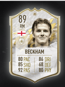 TCFGAM1NG's tweet photo. Beckham 89 en SBC, allez vous vous laisser tenter par le Golden Boy. https://t.co/YiacC1W4gL