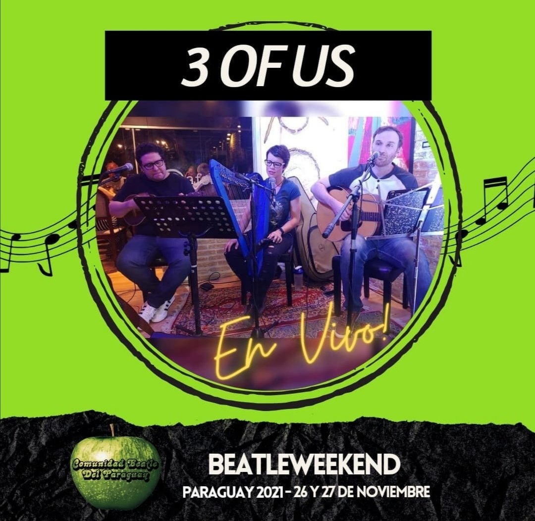 ComuBeatlePy's tweet photo. 📌Info BeatleWeeKend😎

🎸3 OF US PRESENTE! 🖐️

🤟¡Más música en Vivo, de buenísimas bandas de Rock and The Beatles Tribute Band!
¡Beatleweekend se viene con todo!
.
Recordá solicitar tu kit, aún tenés tiempo🎁🎊 https://t.co/QH6BZguXz0