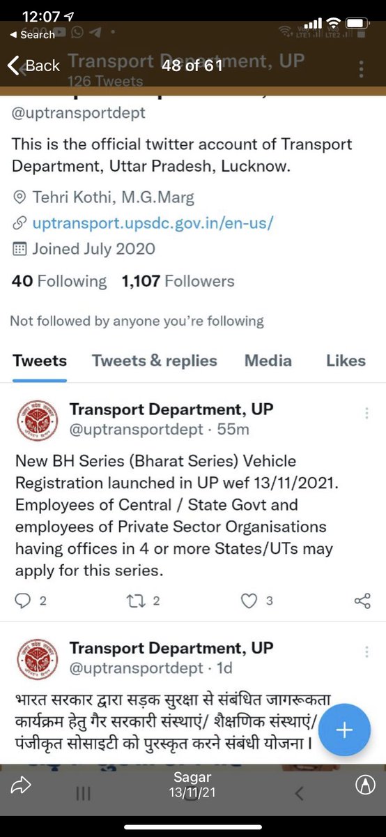 vinbhoopalam's tweet photo. @BSBommai @sriramulubjp sirs UP has already started along with Pondy and TN. No update on Karnataka yet? @nitin_gadkari sir need help. @Tejasvi_Surya #implementBHregistrationinKA https://t.co/B1rB0FqvVD