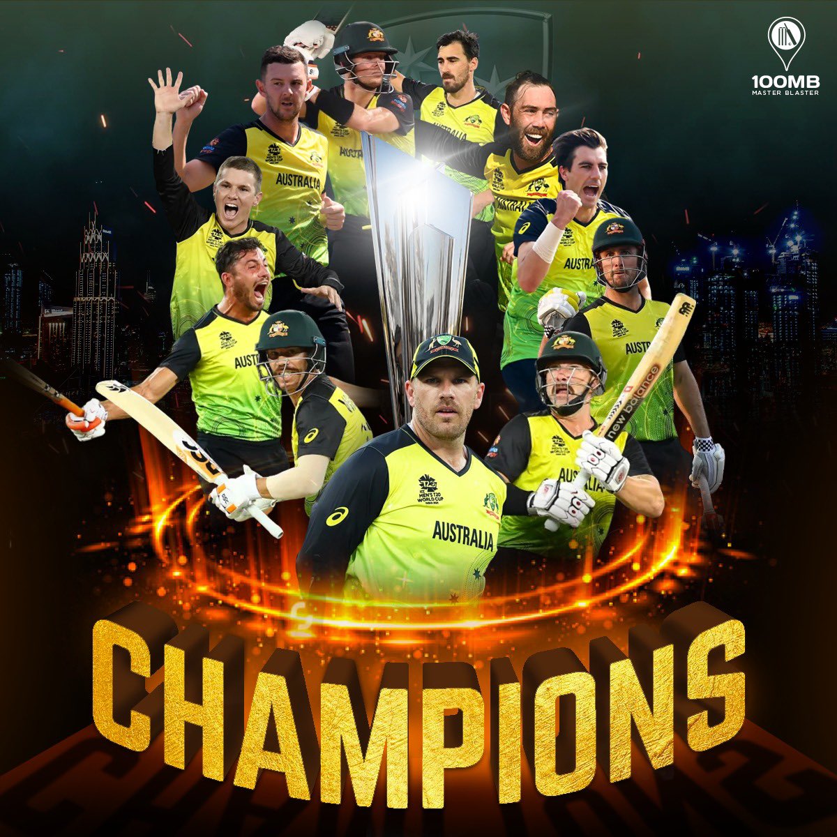 sachin_rt's tweet photo. Kane played a special innings to set up the #T20WorldCupFinal perfectly.

However, the partnership between Marsh &amp; Warner sealed the game for the Aussies. The way Marsh began his innings from ball 1 took #NZ completely by surprise.

Congratulations 🇦🇺 on winning the @T20WorldCup! https://t.co/10oyyoAeRl