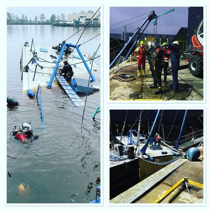 Zondagmiddag klus in Zwartsluis, berging bok samen met <a href="/HEBOMaritiem/">HEBO Maritiem</a>