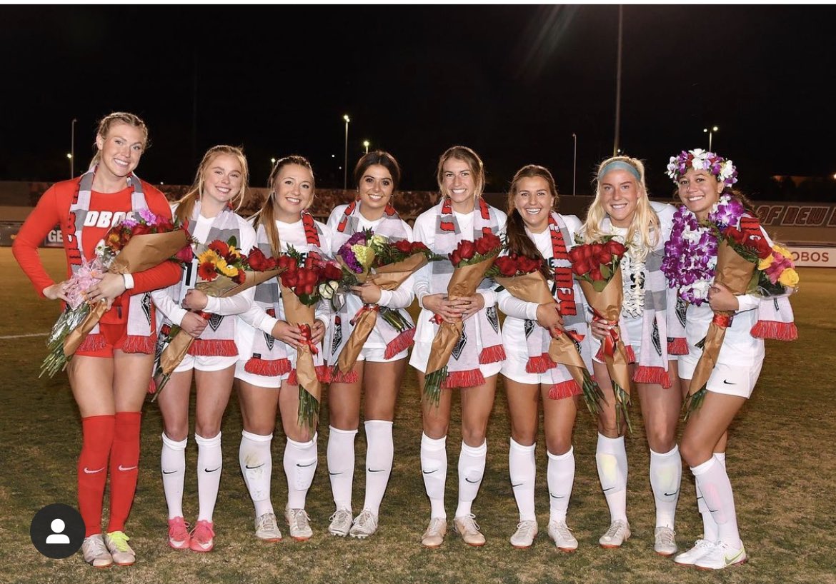 And so 2021 comes to an end for this record shattering team.   

10-2-1 in the Spring 
14-5-2 in the Fall.  
3 Trophies🏆
2 NCAA Appearances🥳
3.8 Team GPA 
1 loss in 13 home games (best fans)

Proud to represent New Mexico and have felt the love and support all year❤️

#GoLobos