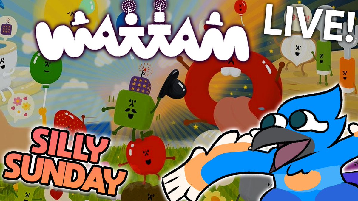 BreezeBlueBird's tweet photo. SILLY SUNDAY: The Wacky Wild World of WATTAM!!!

#VTuber #TrusteesLive
💙 LIVE in 10 mins!! 💙
🔴 Link soon below!! 🔴 https://t.co/bUAvtlzmEl