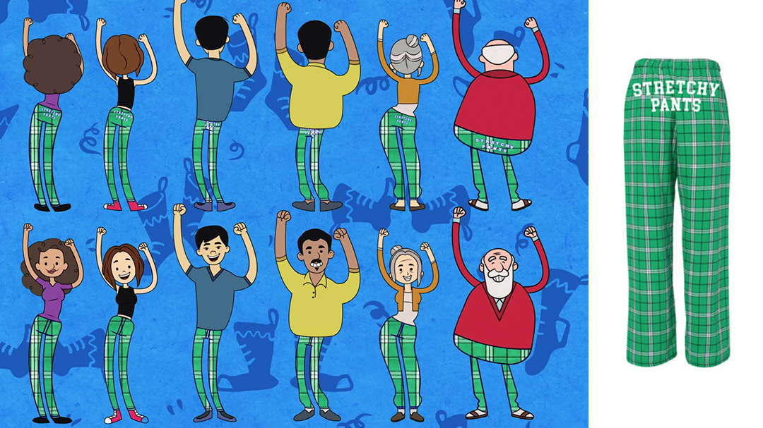 carrieunderwood's tweet image. Get your very own #StretchyPants like the ones in Carrie’s new animated music video! store.carrieunderwood.fm/products/green… #FlannelPJs #StretchyStretchy -TeamCU