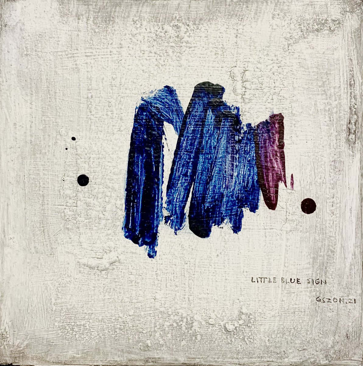 gszon's tweet photo. ’Little Blue Sign’ Acrylic on panel. 2021
#abstract #stains #lyricalfields #gszon #art #signs #brushmarks #lyricalstains #artwork #artist #newart #contemporaryart #abstractions https://t.co/8MAVm984vC