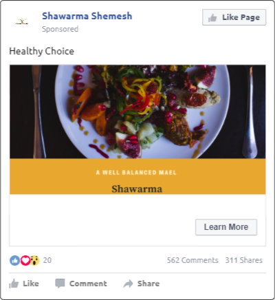 Here are some of my social media mock-ups for the social media campaign project. the organization I created those for is Shawarma Shemesh, a fast-food chain in Israel.  #MurrowUGLife #comstrat381 #socialmedia