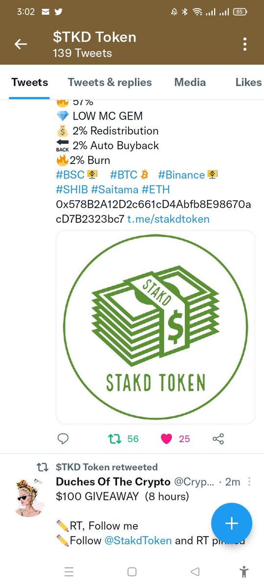 MolermRamos's tweet photo. @CryptoDuches @StakdToken Done https://t.co/5Mwgyj1yBQ