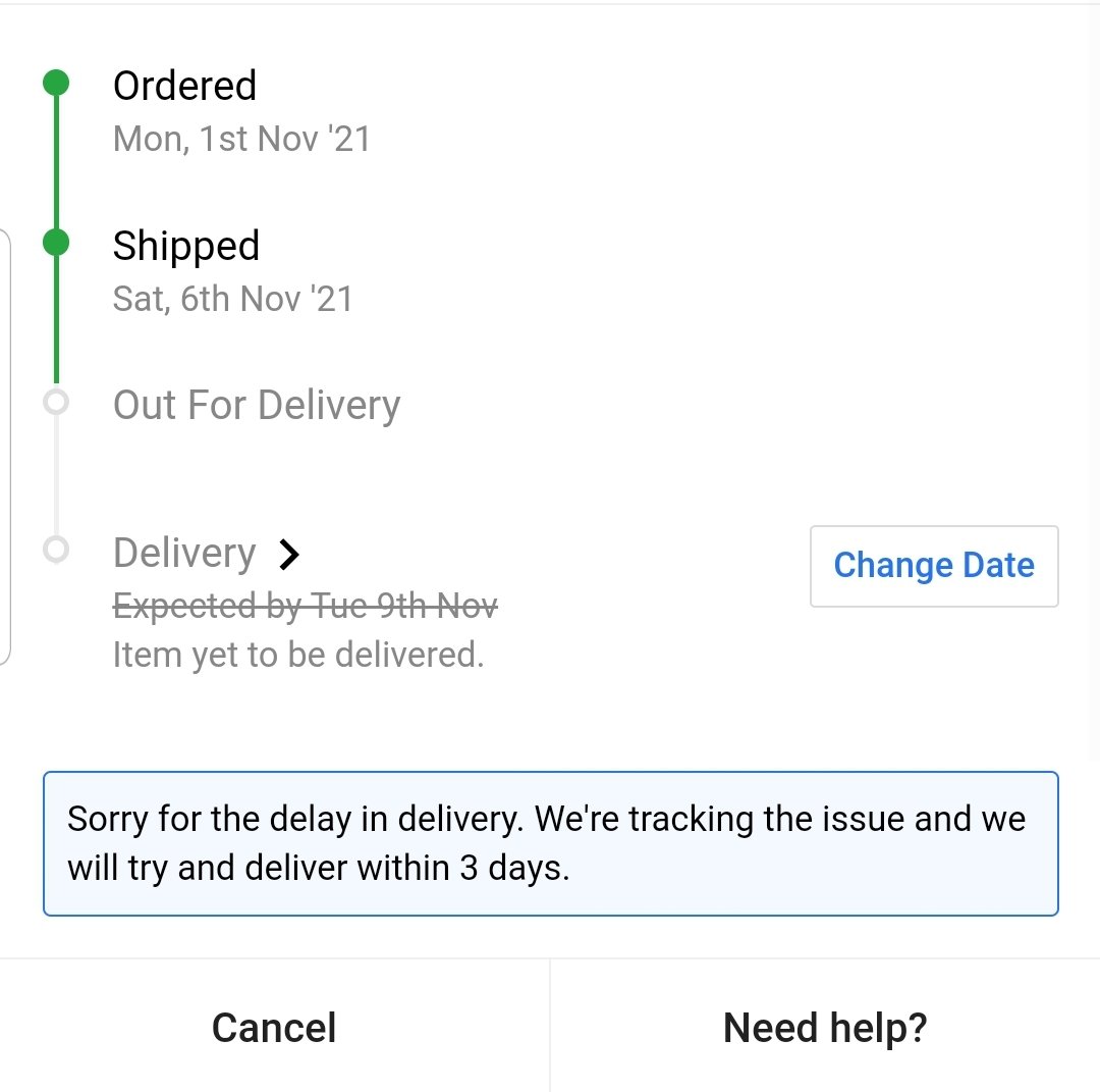 PRASADKHANDAVE's tweet photo. @flipkartsupport 3 Days Completed today https://t.co/PKi9kufHEa