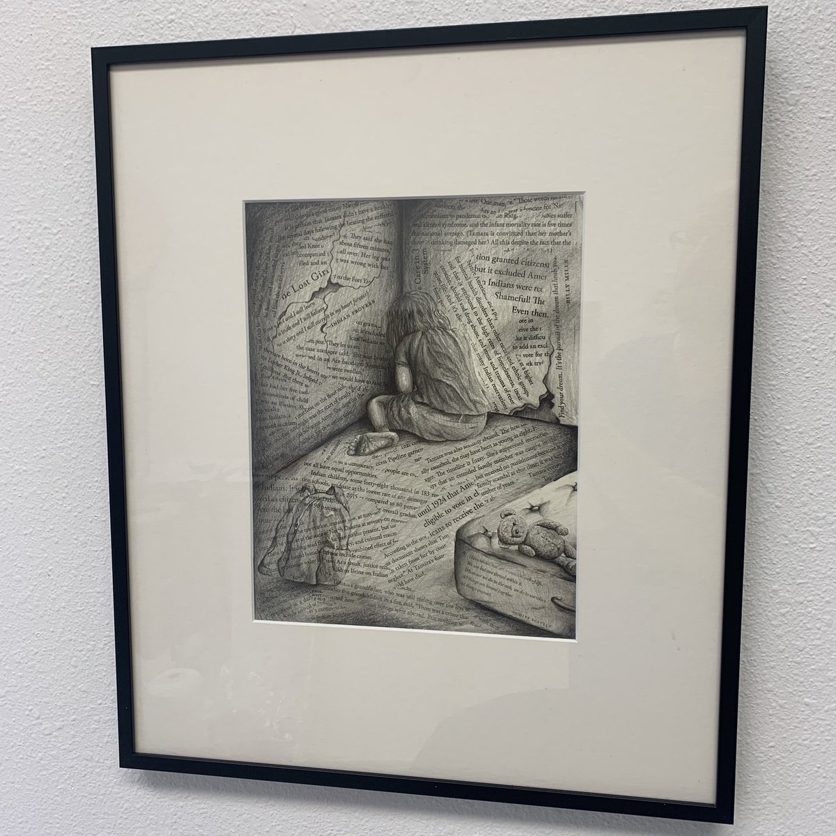 PaulNoot's tweet photo. A drawing that I created inspired by Senator Dorgan’s book, #thegirlinthephotograph https://t.co/T9K3KeU2Ez