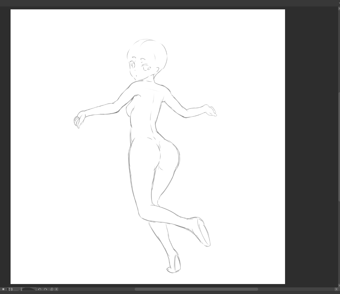 てぇてぇ長くなりそうだけど
体のライン描けたしそろそろ寝るべ
次は冬・私服・躍動感をテーマに 
