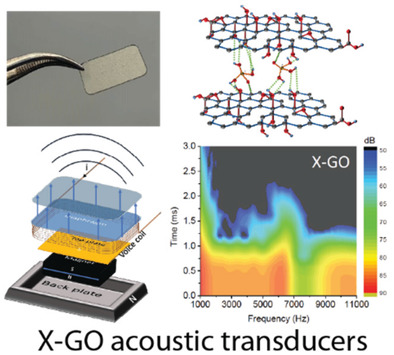 Biointerface_'s tweet image. Crosslinked graphene oxide membranes are ideal candidates for high performance acoustic transducers! Find more info in our latest article doi.org/10.1002/adfm.2… published in @AdvSciNews. Congratulations Kaiwen and everyone else involved!